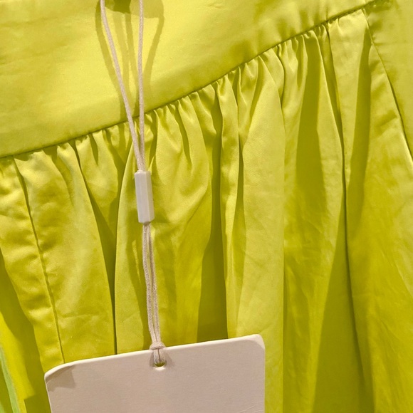 NWT Tibi Size 4 Cotton Poplin Tech Flare Culotte Pant w Ruffle & side snap - Picture 5 of 9